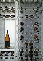 Meuble de rangement à vin en acrylique sur pied, taille personnalisée, présentoir de bar de luxe, design minimaliste écologique