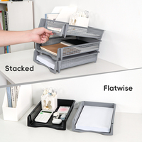 Shunxing Meilleure Vente Organisateur de Documents A4 Multi-niveaux Empilable pour Bureau