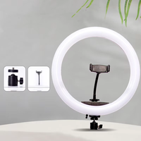 Lampu Ring swafoto LED 2.1m, dudukan Tripod pengendali jarak jauh plastik untuk Studio, Makeup, lampu Video, penggunaan grosir 10 inci