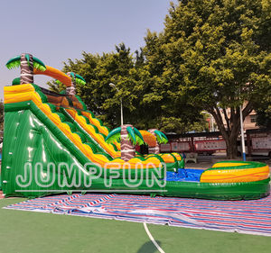 Glissière humide gonflable pour adultes et enfants, diapositives d'eau de Jungle, jeux chauds d'été, diapositives gonflables de piscine d'eau - Product Image 5