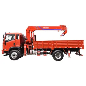 Camion manipulateur de grue 5 tonnes 6.3 tonnes 8 tonnes avec benne