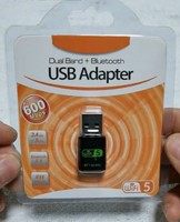 Adaptateur Wifi USB double bande 600 Mbps Carte réseau Bluetooth BT 5.0 Dongle Wifi USB 2 en 1 Chipset RTL8821CU