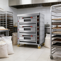 Four à gaz pour boulangerie Unitech HGB-60Q 300 kW à bas prix avec affichage LED en acier inoxydable 201 pour la cuisson du pain, des gâteaux et des tartes