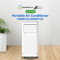 2025 Greenfly JJPro Operación de bajo ruido 7000btu 9000btu Potente enfriamiento Nuevo diseño Aire acondicionado portátil