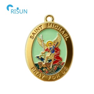 Personalized Religious St <strong>Michael</strong> the Archangel Necklace Pendant Keychain Medalla Medallion Custom St <strong>Michael</strong> Archangel Medal - Product Image 5