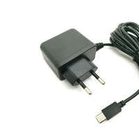 Adaptateur secteur EU 6V 0.5A 0.8A 1A 1.5A 2A avec connecteur Type-C noir 12W 6V 2000mA AC DC