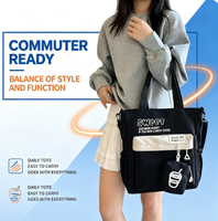 Lage minimale bestelhoeveelheid mode Japanse stijl fris zoet fruitpatroon waterdichte tote schoudertas crossbody tas dames casual klaslokaal polyester