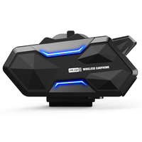 Casque de moto C65, système de communication par interphone pour groupe de 8 personnes