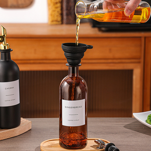 Bottiglia Dosatrice per Olio d'Oliva Personalizzata <span class=keywords><strong>all</strong></span>'Ingrosso, 200ml 500ml 1000ml, con Beccuccio Dosatore Pesante in Vetro - Product Image 2