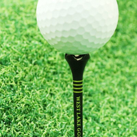 Tees de golf en plastique durables OEM en gros, conception à 4 griffes, diverses tailles, incassables pour la pratique et l'approvisionnement des terrains