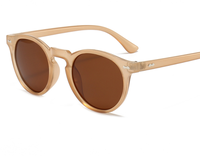 Lunettes de soleil d'extérieur unisexes de haute qualité avec protection Uv400 à la mode Lunettes de soleil rondes vintage polarisées avec logo personnalisé