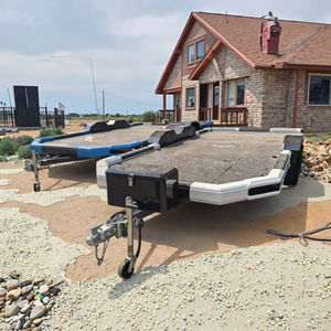 OT-Sell utilisé Ozmatix <span class=keywords><strong>1</strong></span> essieux 2.5-3 tonne en aluminium/alliage bas lit semi-<span class=keywords><strong>remorque</strong></span> avec pneus 12r22.5 pour l'équipement lourd - Product Image 2