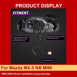 J ไฟท้ายสำหรับ MAZDA MX-5 NB <span class=keywords><strong>2002</strong></span>ประกอบไฟท้าย1998-2005ขนาดเล็กสำหรับ MAZDA Mx5 NB ไฟท้าย - Product Image 5