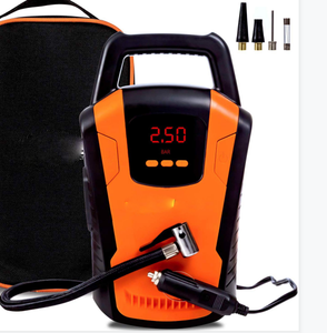 Compresseur d'air pour pneus de voiture avec câble, 150 PSI, quatre unités de mesure de pression, affichage numérique, arrêt automatique, lumière LED - Product Image 5