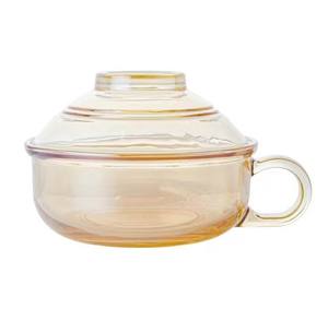 900ml bền mì bát với xử lý & nắp dày thủy tinh soong chịu nhiệt stockpot Mega bát cốc thực phẩm món ăn súp chậu - Product Image 1