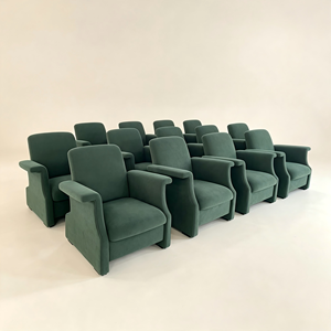 Modern Velvet Hotel Chair Solid <b>Back</b> Foam <b>Cushion</b> Contemporary Design Indoor Furniture for Commercial Use - Product Image 3