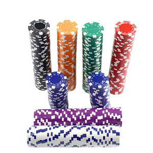 Fichas <span class=keywords><strong>de</strong></span> póquer ABS sin denominación personalizables para juegos <span class=keywords><strong>de</strong></span> <span class=keywords><strong>mesa</strong></span> para adultos, incluida la bandeja - Product Image 5