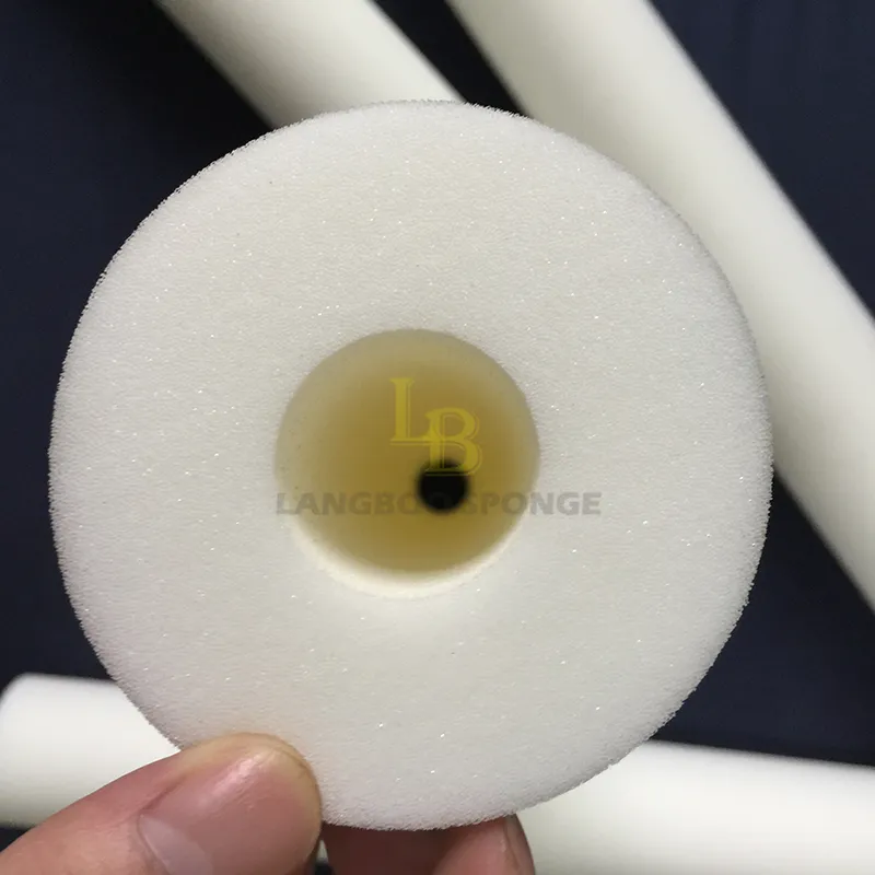 Tubo de esponja cilíndrica de alta densidade, tubo absorvedor de choque oco para ferramentas de pintura personalizada