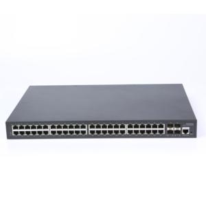 Switch PoE de <span class=keywords><strong>48</strong></span> Puertos L3, Switch PoE <span class=keywords><strong>48</strong></span>+4 con <span class=keywords><strong>48</strong></span> Puertos RJ45 de 1000M y 4 Puertos SFP+ de 10G, Cable de Alimentación para EE. UU., Reino Unido y Europa Disponible - Product Image 1