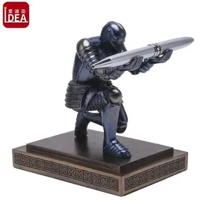 OEM resin military soldier figure statues 1/6 pen holder figure for business gift