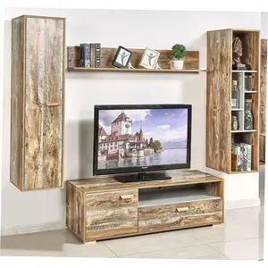 Mini Tv Konsol Meja Modern Modren Motion Perbaikan Studio 170 Cm 180 Mewah Murale Nordic Kayu Vitr Kabinet Rock Cabnet