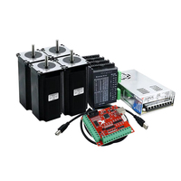 Moteur à couple élevé HLTNC 3Nm 57HS112 3A et pilote DM542 / TB6600 |   Kit de moteur pas à pas hybride biphasé Nema 23 pour routeur CNC