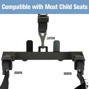 SUNNUO Kit d'ancrage universel pour siège enfant Support de montage de siège de voitures sûr Interface de verrouillage <span class=keywords><strong>ISOFIX</strong></span> Loquet en acier Connecteur de ceinture <span class=keywords><strong>ISOFIX</strong></span> - Product Image 2