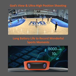Alternative à la caméra sportive VEO avec un angle large 4K, diffusion en direct 1080P et suivi par IA pour les entraîneurs de football et de basketball - Product Image 2