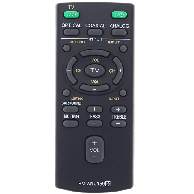 New Replacement Remote Control RM-ANU159 Work for Sony Sound Bar HT-CT60 /C SA-CT60