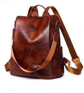 Muestra gratuita de mochila escolar de marca privada, moderna, color marrón, ODM, para mujer, para exteriores - Product Image 4