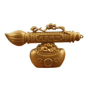Alloy Wenchang Brush Yuanbao Shape Desk Ornament Feng Shui Wealth Decor For Office Home Use - Product Image 5