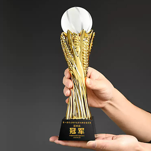 Wholesale Custom Crystal Trophy Basketball Football Medals and Trophies <strong>Golf</strong> <strong>Globe</strong> Creative Customized Games Competition Award - Product Image 6
