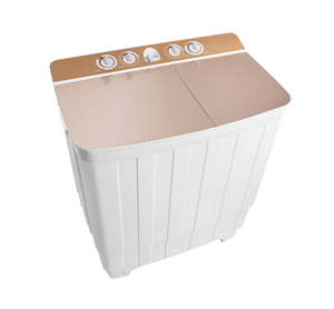 Lavadora Portátil de Plástico de Doble Capa con Capacidad de Lavado de 9 kg y Tapa de Vidrio - Product Image 6