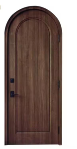 Bonita <span class=keywords><strong>madera</strong></span> Diseño vertical Puerta arqueada <span class=keywords><strong>de</strong></span> <span class=keywords><strong>madera</strong></span> maciza Puerta <span class=keywords><strong>de</strong></span> habitación interior Dormitorio Puerta superior redonda - Product Image 4
