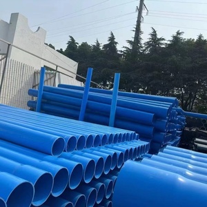 青色の<span class=keywords><strong>PVC</strong></span>井戸ソケットケーシングパイプ125mm <span class=keywords><strong>PVC</strong></span>パイプ販売中 - Product Image 5