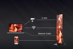 Xách tay kỹ thuật số biển đầy đủ kích thước hiển thị có thể gập lại màn hình LED có thể tháo rời và chia màn hình LED Poster quảng cáo Máy nghe nhạc - Product Image 4