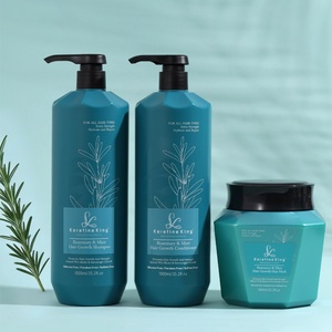 Masque capillaire fortifiant bio à la menthe et au romarin, enrichi en biotine, 1000g, favorisant la croissance des cheveux - Product Image 5