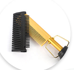 Peigne à cheveux électrique de haute qualité alimenté par batterie à 3 niveaux de contrôle de la température pour un usage domestique en plein air Options de conception multiples - Product Image 3