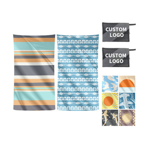Personalized Printed Sand Free Large Wholesale Quick Dry Microfiber Cotton Recycled <b>Beach</b> <b>Towel</b> With Logo - Product Image 6