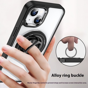 S24ultra Europe amérique japon corée du sud pour <span class=keywords><strong>Amazon</strong></span> étui de téléphone portable anti-chute transfrontalier anneau magnétique rotatif PC - Product Image 4