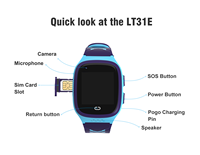 Montre connectée pour enfants avec caméra 4G, appels vidéo, carte SIM, étanche IP67, SOS, LBS, WiFi, GPS et suivi du sommeil - Vente en gros