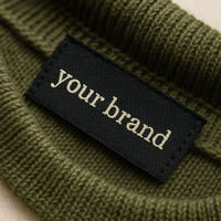 Étiquettes tissées en polyester écologiques personnalisées avec logo imprimé pour vêtements, sacs, chaussures - Formes carrées et rectangulaires