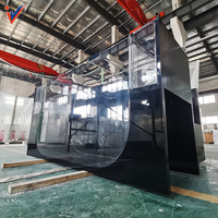 Leyu Factory Direkt verkauf Große Acryl Aquarium Blätter Kunststoff Zylinderform direkt vom Hersteller