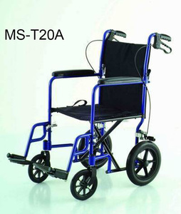 Fauteuil roulant manuel léger en aluminium (MS-T20A) pour transport et usage en milieu médical - Product Image 1