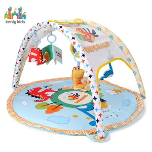 Konig儿童Juguetes Para bes恐龙婴儿游戏垫婴儿活动健身房带感官玩具颈垫婴儿玩具