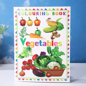 Livre d'images Livre de coloriage Peinture Fruits et légumes Animaux Connaître les lignes et les formes Bande dessinée japonaise colorée pour adultes - Product Image 4