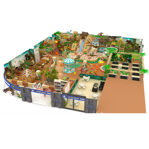 Aire de jeux intérieure à thème dinosaure avec piscine à balles et structure d'escalade pour enfants, équipement d'amusement commercial - Product Image 2