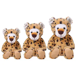 Cute Soft Safari Animal Baby Toys Custom Stuffed Animals Plush Toys Lion Tiger Leopard