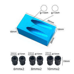 ชุดเครื่องมือเจาะรูไม้<span class=keywords><strong>อลู</strong></span><span class=keywords><strong>มิ</strong></span><span class=keywords><strong>เนียม</strong></span>สีน้ำเงิน8ชิ้นเครื่องมือ<span class=keywords><strong>เจาะ</strong></span>มุมร่วมกันและจิ๊กสกรูหลุมกระเป๋าสำหรับหลุมมุมที่ทำจากไม้ - Product Image 3