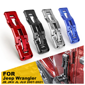 Aluminum Alloy Folding Side Steps For Jeep Wrangler JK JL 2007-2021 <b>Screw</b> Fixing Full <b>Set</b> - Product Image 1